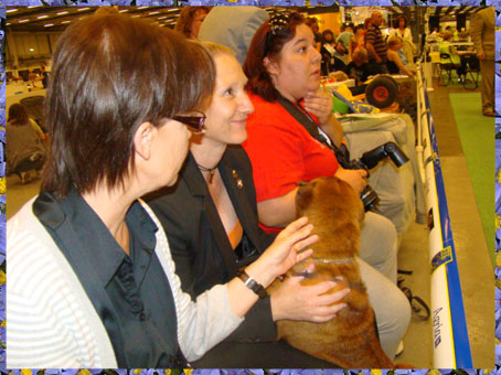 Agneta, Lila, Vicky y Nuria en la World Dog Show
